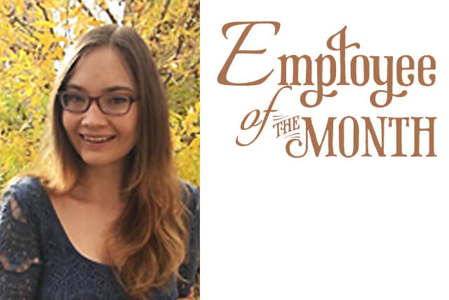 Christina - Employee of the Month November 2016