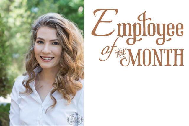 Rachel - Employee of the Month July 2017