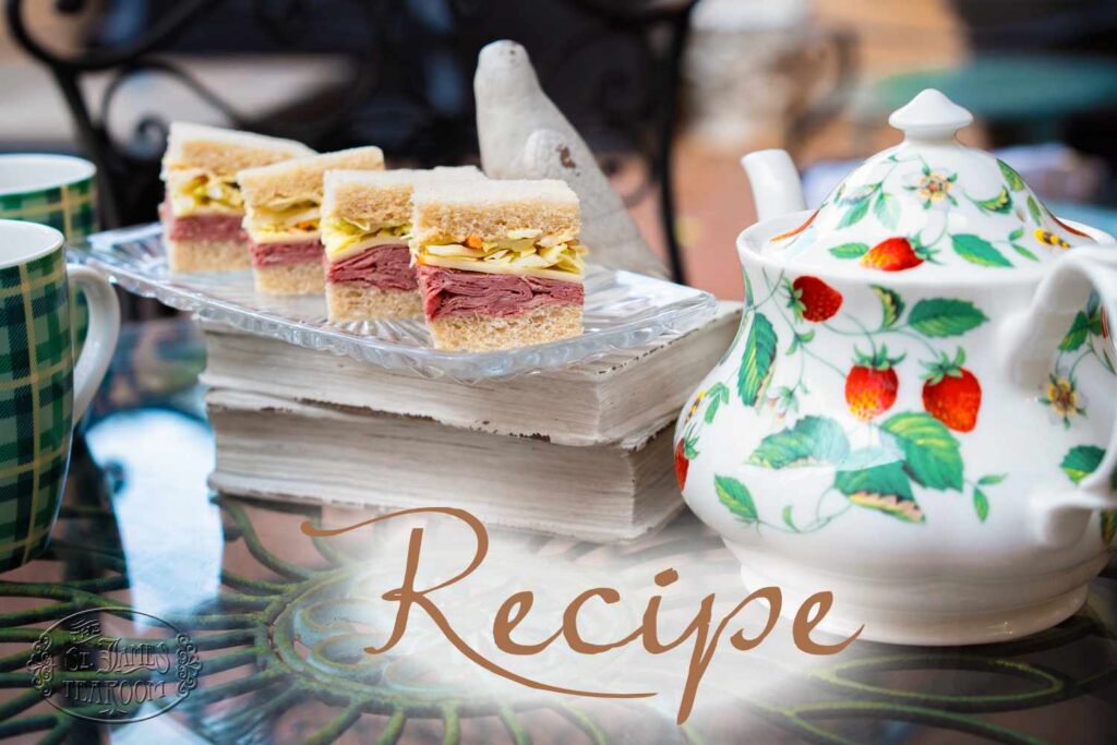 Corned Beef and Cabbage Afternoon Tea Sandwich Recipe Perfect for St. Patrick's Day