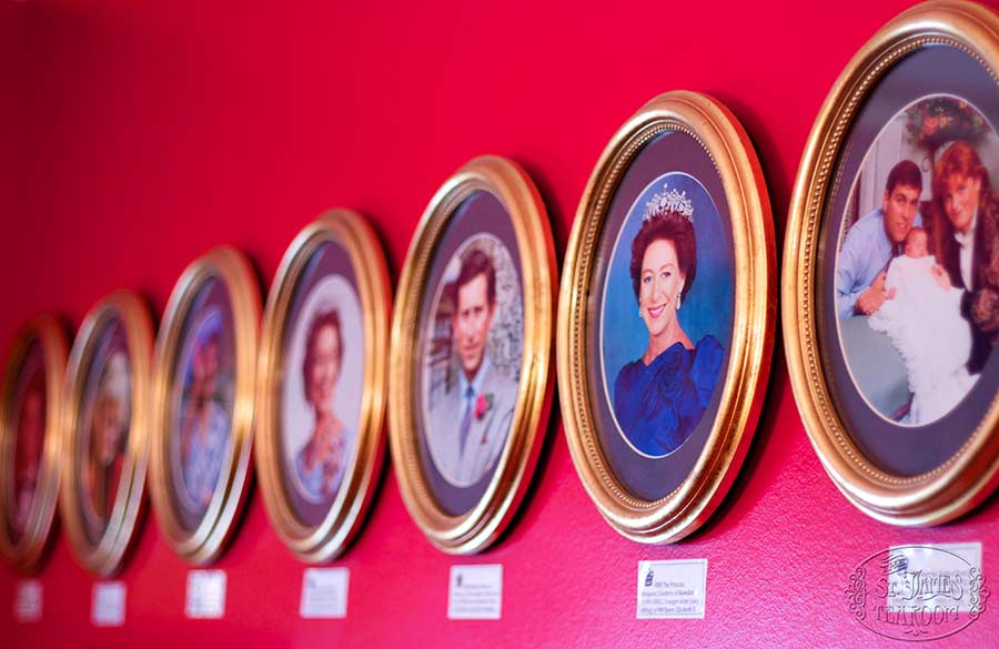 Princess Margaret in focus on the walls of Wilfrid’s dining room
