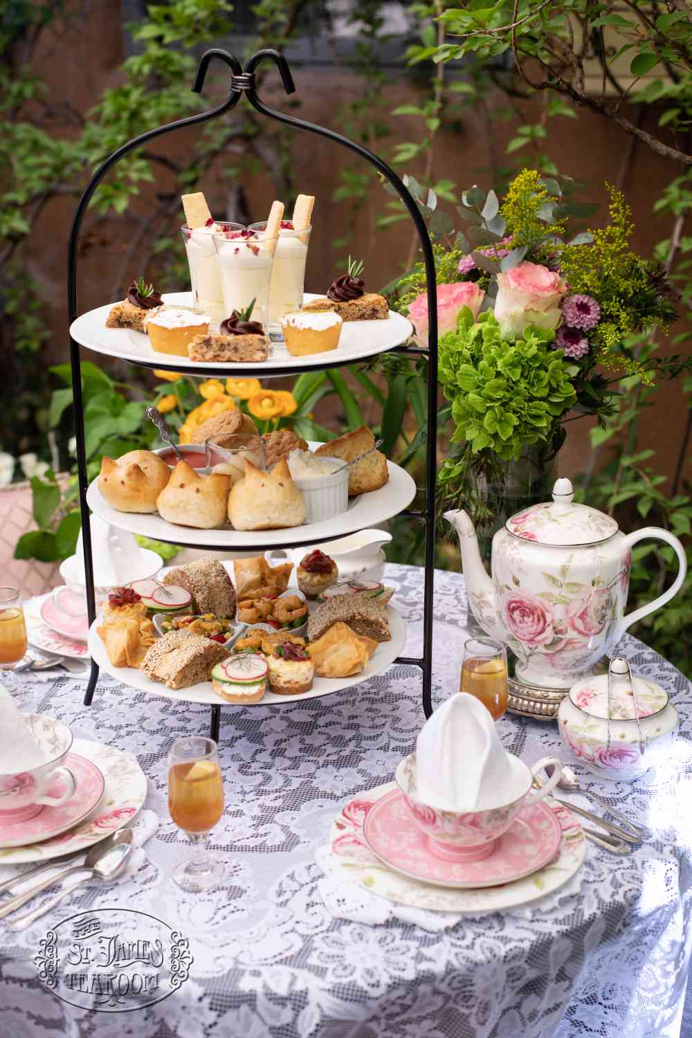Afternoon Tea Menu - Royal Garden Party - Dine in Tray for 3