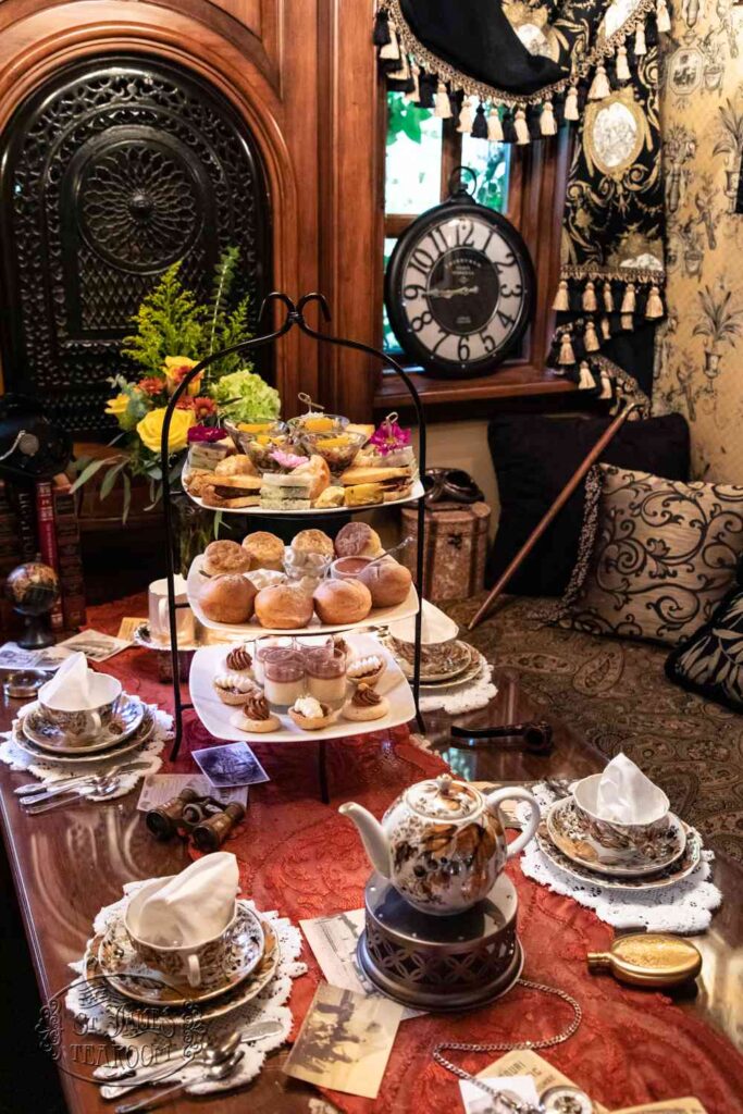 Afternoon Tea Menu - Around the World in 80 Days - Dine in for 4