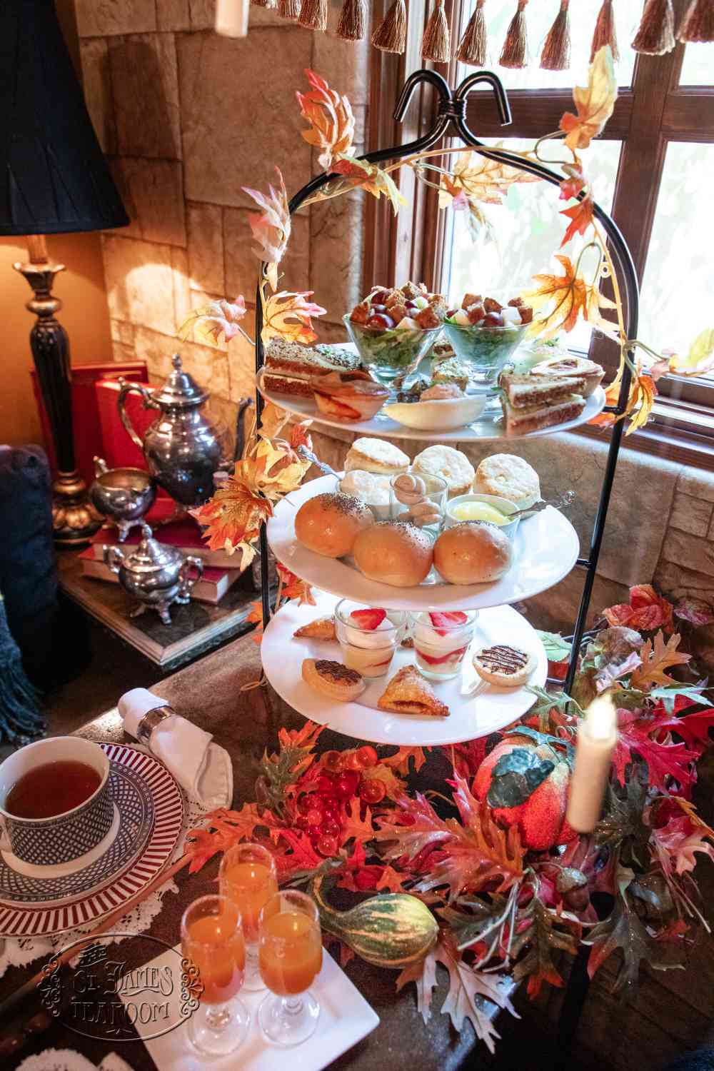 Afternoon Tea Menu - Recipes from the World of Wizards - Dine in Food Tray for 3
