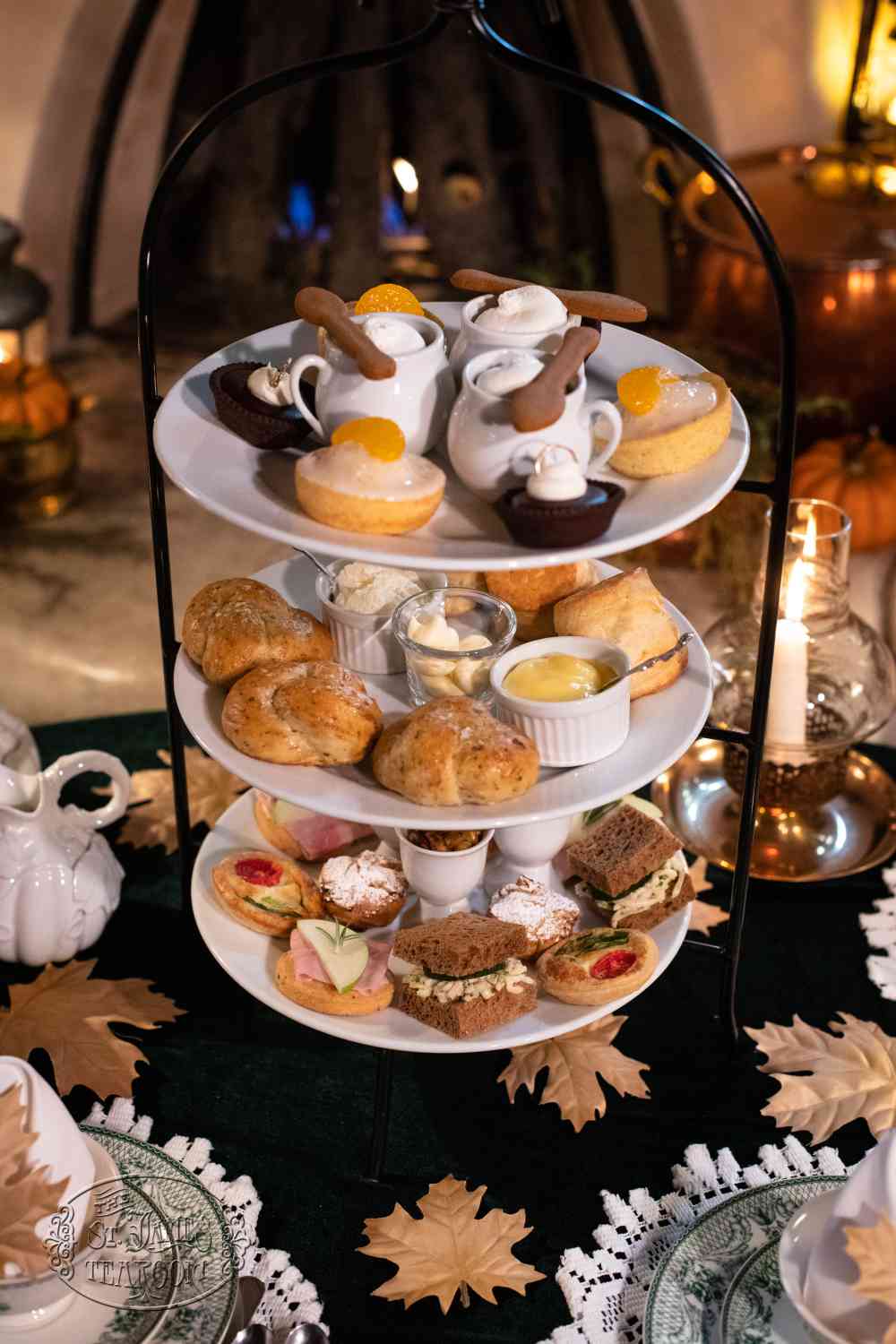 Afternoon Tea Menu - Tea in the Shire - Dine In Tiered Tray for 3