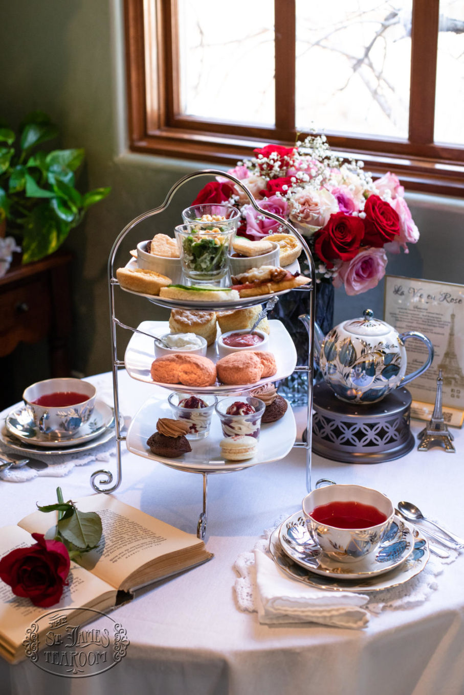 La Vie en Rose Afternoon Tea Menu - Dine in for 2 with Tea