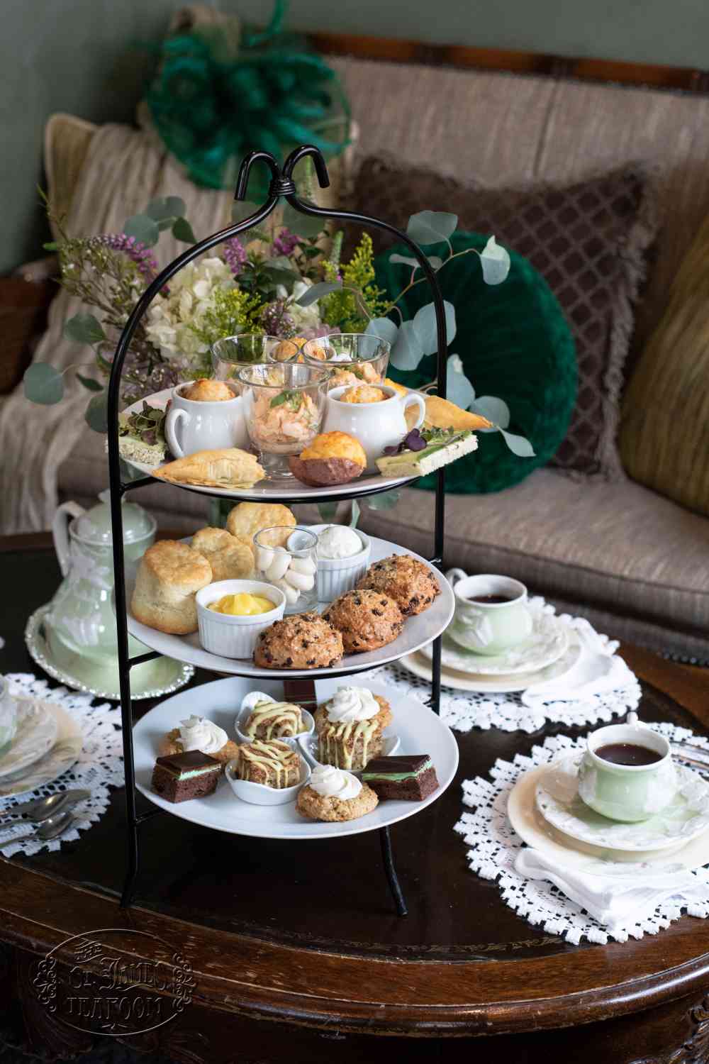 Afternoon Tea Menu - Dublin's Fare - Tiered Tray for 3