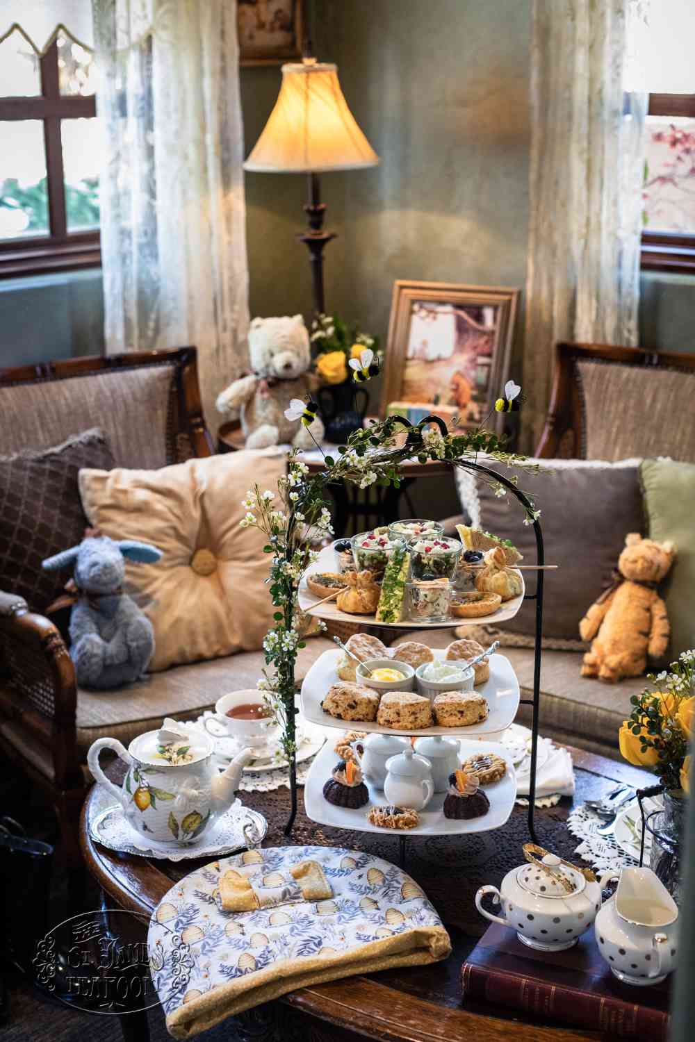 Afternoon Tea Menu - Tea in the Hundred Acre Wood - Dine in for 3 Styled