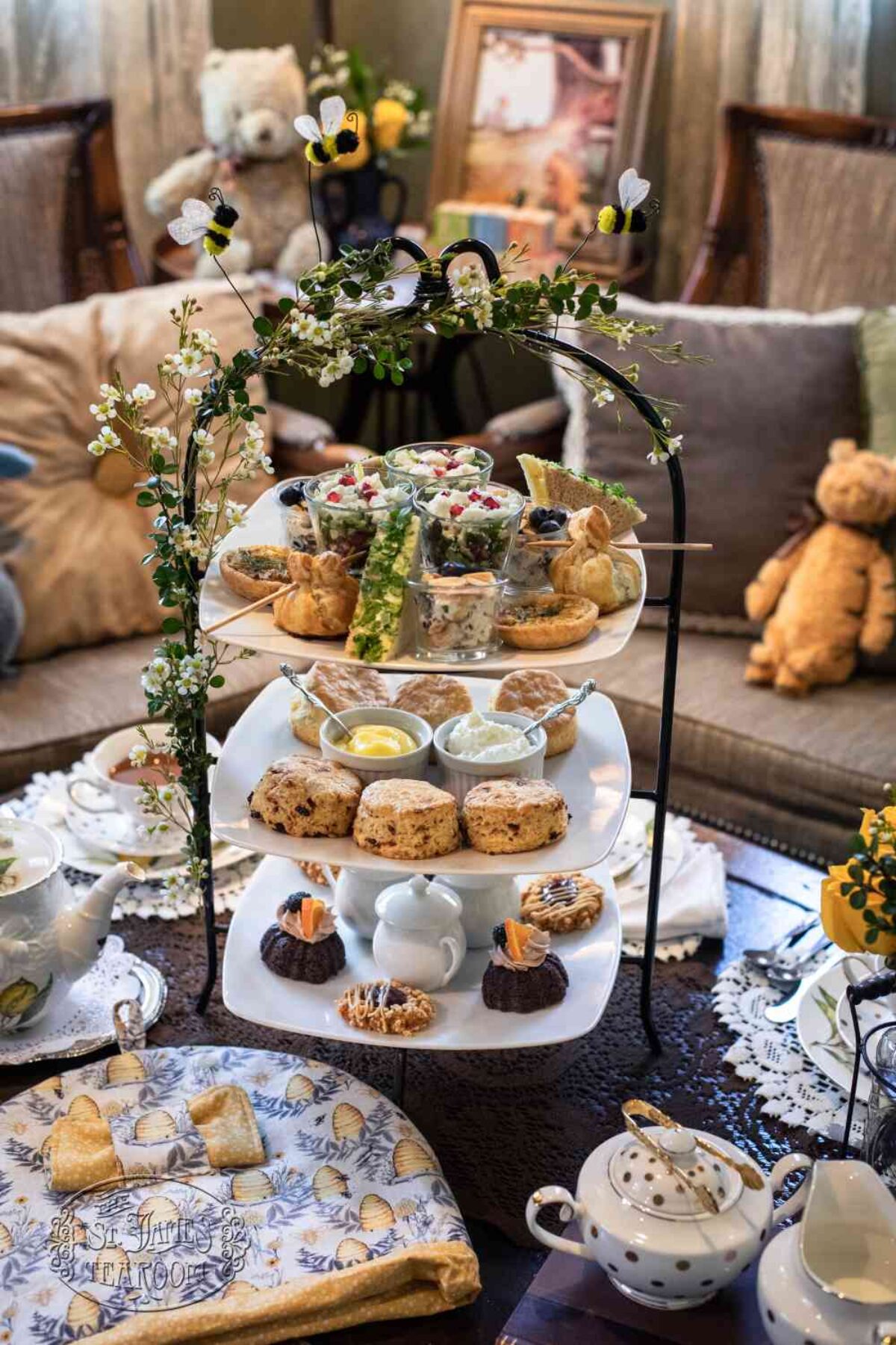 Afternoon Tea Menu for July – Tea in the Hundred Acre Wood – The