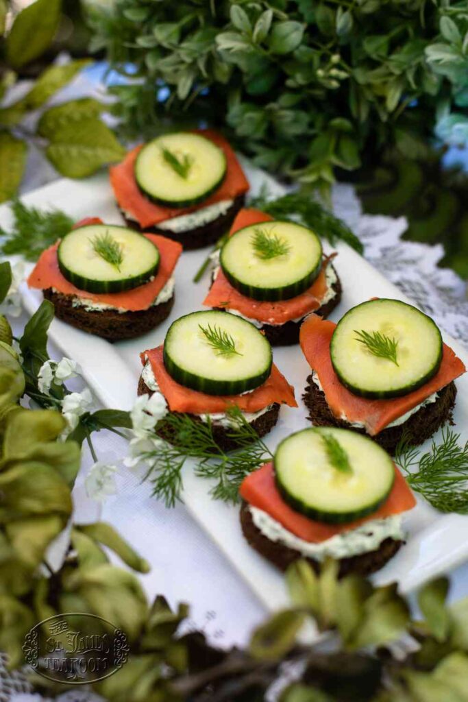 Fancy Cream Cheese, Salmon & Cucumber Toast - Feed Your Sole