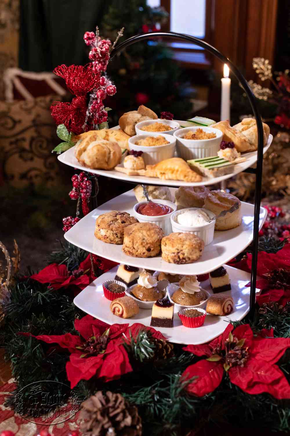 Afternoon Tea Menu - A Christmas Carol - Dine in Menu Tray for 3