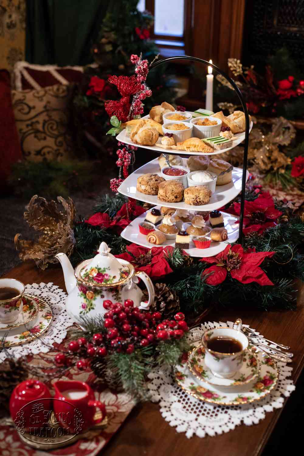 Afternoon Tea Menu - A Christmas Carol - Dine in Regular Menu for 3