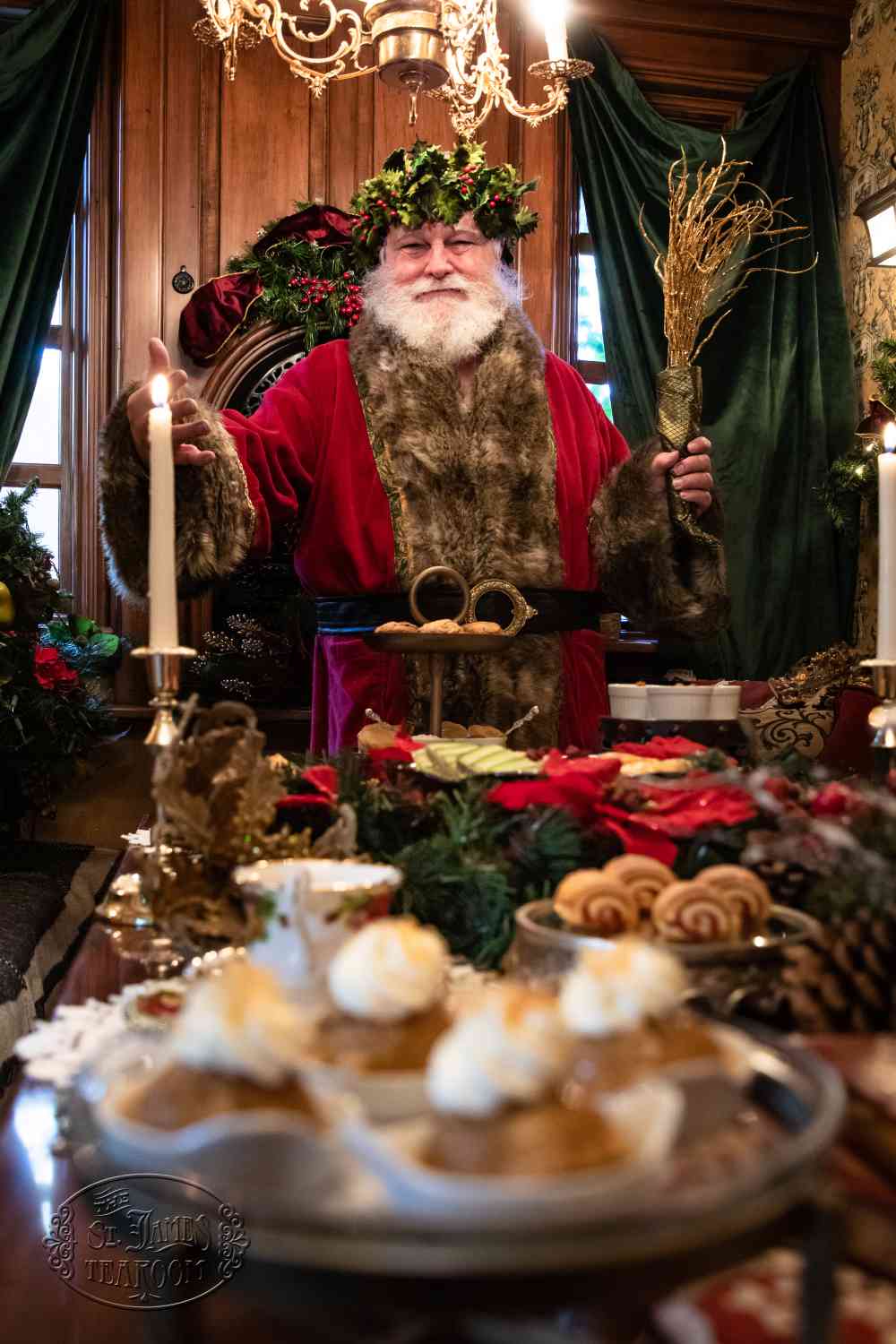 Afternoon Tea Menu - A Christmas Carol - Ghost of Christmas Present Visits Dine in