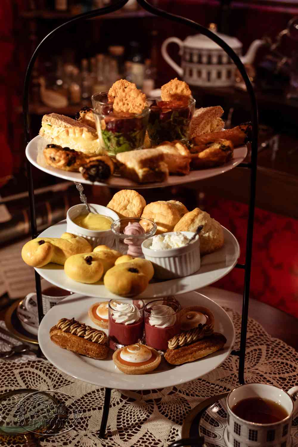 Afternoon Tea Menu - Sherlock Holmes Mystery Teatime - Dine in Tray for 3