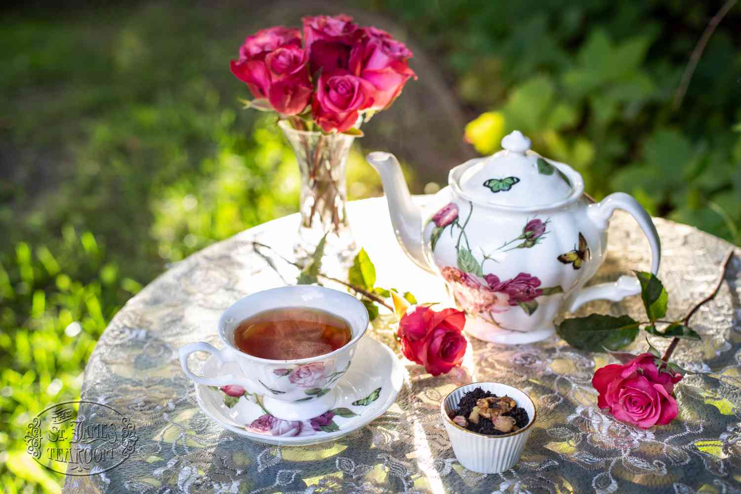 St James Tearoom - Life in Pink Blog - Amaretto Rose Tea