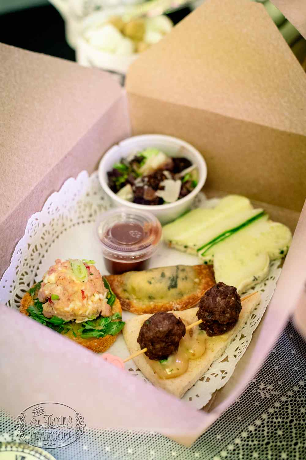 Carry Out Fine Dining Albuquerque - Whimsical Wonderland - Savories for 1 in Boxes