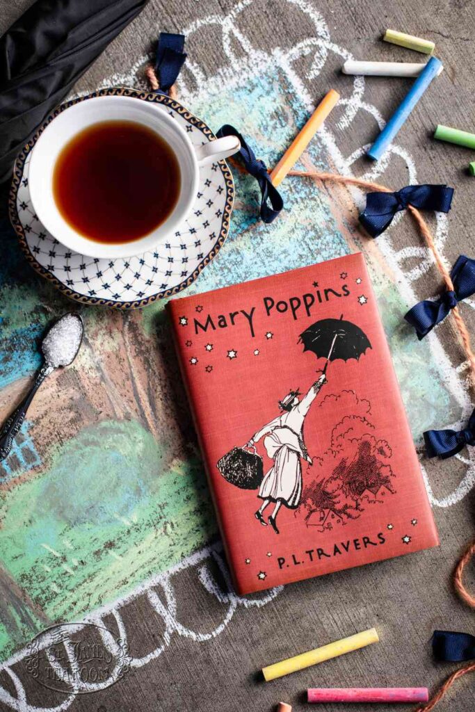 Mary Poppins Book with teacup