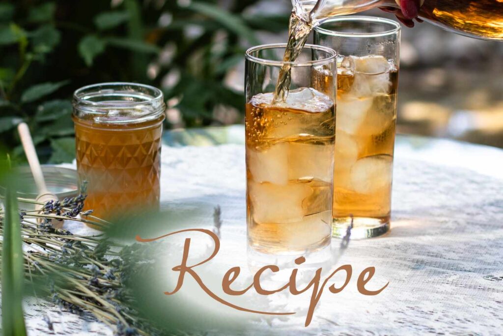Iced Lavender Lace with Honey Simple Syrup Recipe