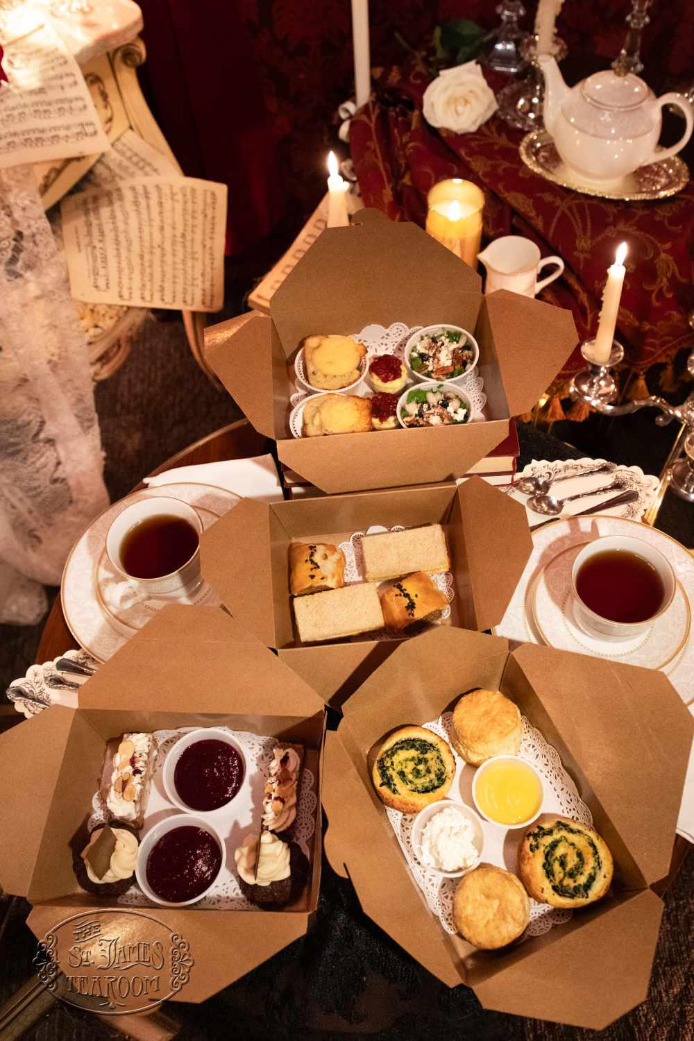 Carry Out Fine Dining Albuquerque - Music of the Night - Menu for 2 in Boxes