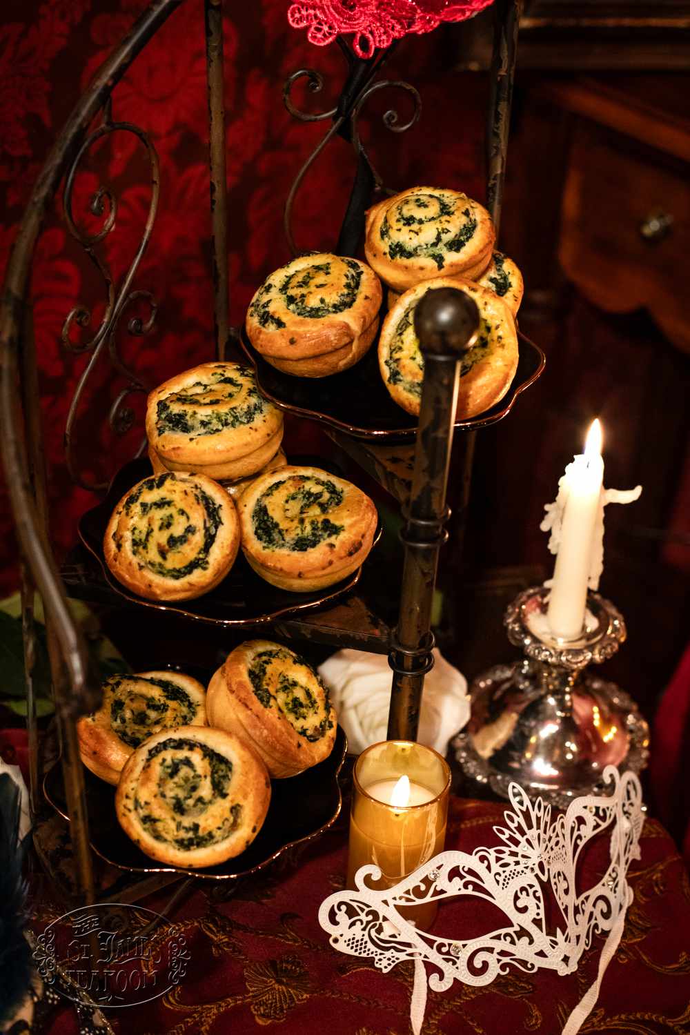 Carry Out Fine Dining Albuquerque - Music of the Night - Spinach Puff Swirls