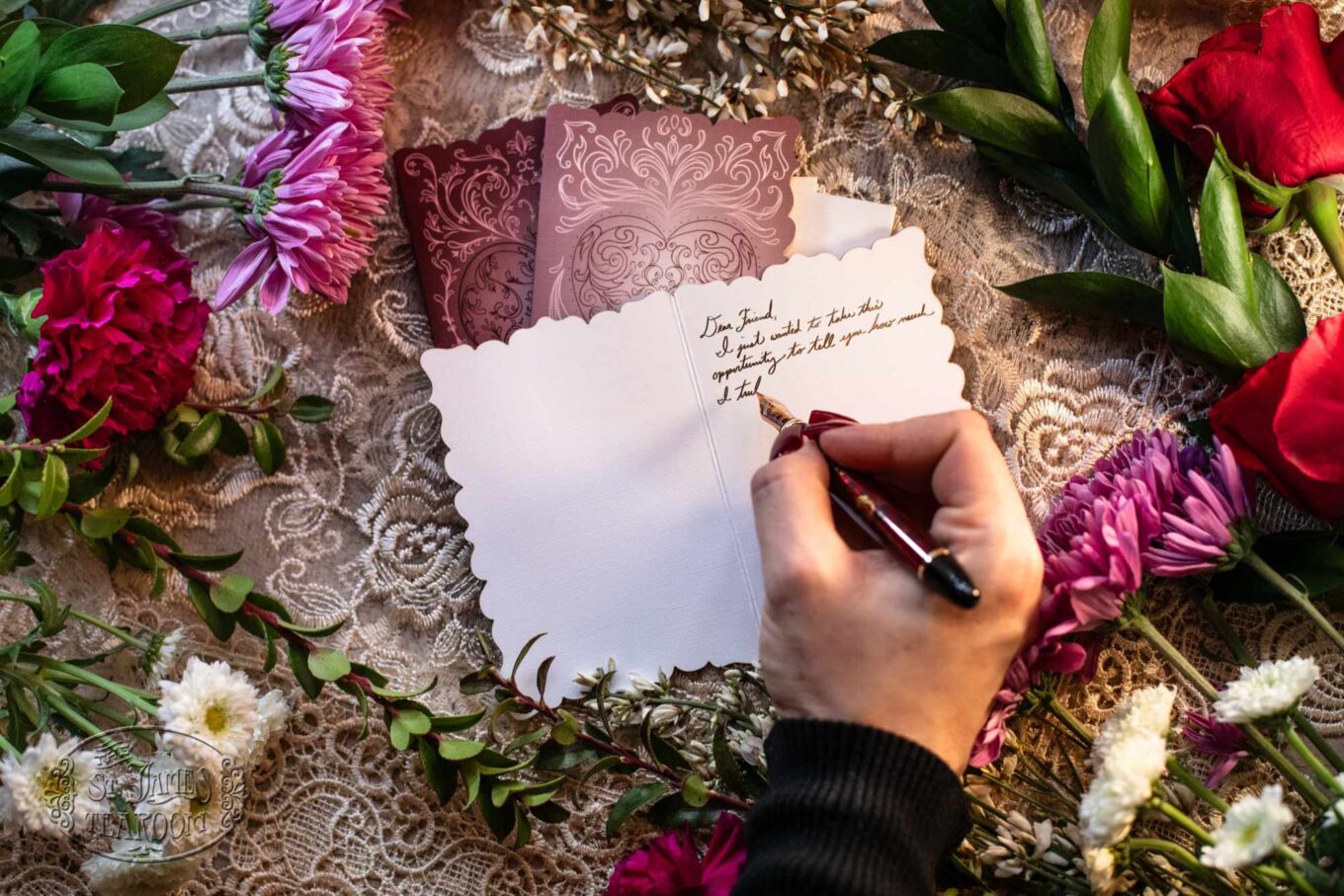 Writing in Greeting Card