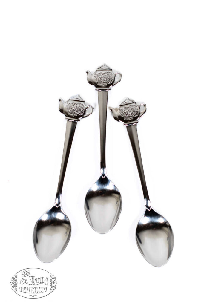St James Tearoom Gift Shop Albuquerque - Silver Demi Tea Spoon with Teapot Handle